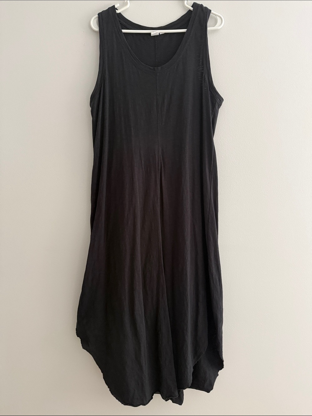 GAP Black Sleeveless Asymmetrical Hem Dress